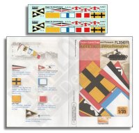Echelon[FL354011]1/35 WWII ドイツ 戦車用信号旗とペナント