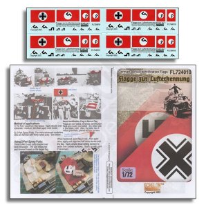 画像1: Echelon[FL724010]1/72 WWII ドイツ 対空識別／標識旗 (1)