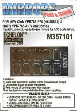 画像1: Echelon[M357101]YPR765-PRI/NATO YPR-765AIFV ミラーセット(AFV Club用)