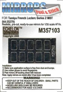 画像1: Echelon[M357103]フランス ルクレール2 MBT用ミラーセット (タミヤ用) (1)