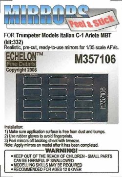 画像1: Echelon[M357106]イタリア C-1 Ariete MBTミラーセット (Trumpeter用)