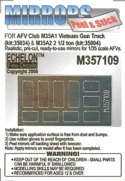 画像1: Echelon[M357109]M35A1/M35A2トラック用ミラーセット (Academy用)