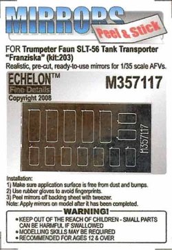 画像1: Echelon[M357117]独 Faun SLT-56戦車運搬車"Franziska"用ミラーセット(Trumpeter用)