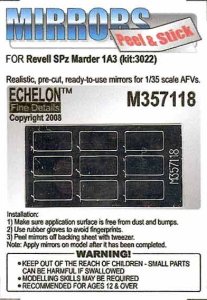 画像1: Echelon[M357118]独 SPz Marder 1A3用ミラーセット(Revell用) (1)