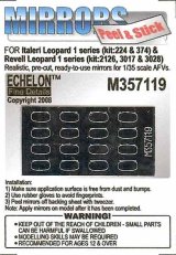 Echelon[M357119]独 Leopard 1 MBTシリーズ用ミラーセット(Italeri/Revell用)8両分、16ケセット