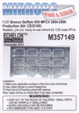 Echelon[M357149]Buffalo 6X6 MPCV 2004-2006 Prod Mirrors (Bronco) (Adhesive)