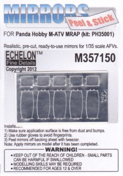 画像1: Echelon[M357150]M-ATV MRAP Mirrors (Panda Hobby) (Adhesive)
