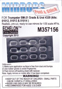 Echelon[M357156]露 BM-21自走ロケット砲 & ウラル4320トラック ミラーセット(トラペ用