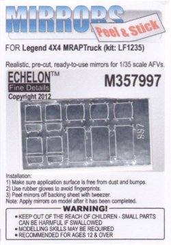 画像1: Echelon[M357997]4X4 MRAP Truck Mirrors (Legend) (Adhesive)