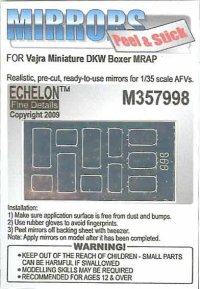 Echelon[M357998]DKW Boxer MRAP Mirrors (Vajra Miniature) (Adhesive)