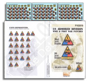 画像1: Echelon[P163019]1/16 米軍戦車兵 師団パッチ&階級章 (1)