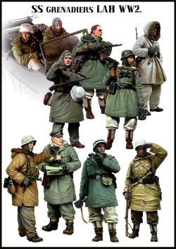 画像2: エボリューション[BigSet-4 ]1/35 WWIIドイツ武装SS擲弾兵(LAH)セット 厳冬期の東部戦線