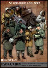エボリューション[BigSet-4 ]1/35 WWIIドイツ武装SS擲弾兵(LAH)セット 厳冬期の東部戦線