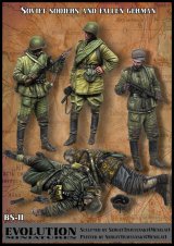 エボリューション[BigSet-11]1/35 WWII 露/ソ ソビエト赤軍歩兵と ビッグセット＃11(5体入)