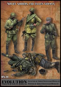 エボリューション[BigSet-11]1/35 WWII 露/ソ ソビエト赤軍歩兵と ビッグセット＃11(5体入)