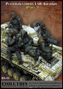 画像1: エボリューション[BigSet-13]1/35 WWII ドイツ ハリコフの武装親衛隊LAH装甲擲弾兵 パート2 ビッグセット＃13(6体入) (1)