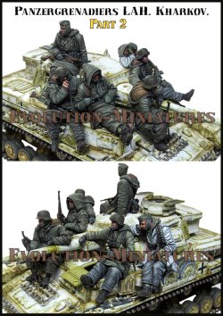 画像2: エボリューション[BigSet-13]1/35 WWII ドイツ ハリコフの武装親衛隊LAH装甲擲弾兵 パート2 ビッグセット＃13(6体入)