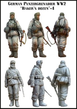 画像2: エボリューション[EM-35040]1/35　WWII冬姿のドイツSS装甲擲弾兵 パン屋の一ダース(4)敗走する定員外の兵士