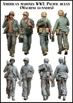 画像2: エボリューション[EM-35041]1/35　WWIIアメリカ海兵隊 機関銃射撃チーム 太平洋戦線(2)