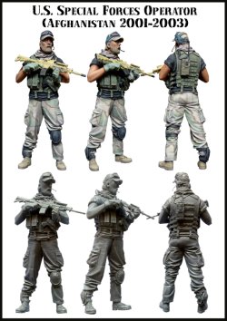 画像2: エボリューション[EM-35046]1/35　現用アメリカ特殊部隊 周囲を警戒するオペレーター アフガニスタン2001〜2003(1)