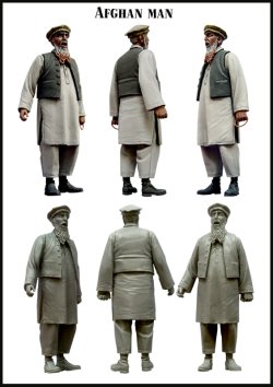 画像2: エボリューション[EM-35049]1/35　現用パコール帽を被るアフガニスタン人
