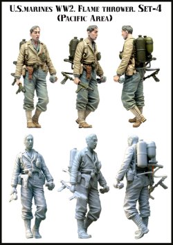 画像2: エボリューション[EM-35057]1/35　WWIIアメリカ海兵隊 火炎放射器操作兵 太平洋戦線(4)