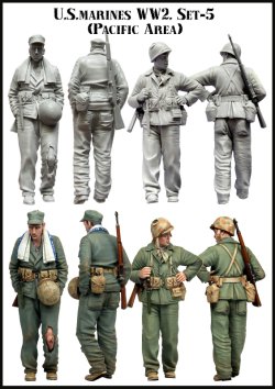 画像2: エボリューション[EM-35065]1/35　WWIIアメリカ海兵隊 徒歩で移動する隊員 太平洋戦線(5)