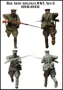 画像2: エボリューション[EM-35081]1/35　WWII戦うソビエト兵士(2)走れ 1941〜43