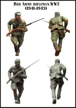 画像2: エボリューション[EM-35082]1/35　WWII戦うソビエト兵士(3)突撃 1941〜43