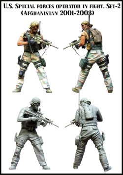 画像2: エボリューション[EM-35085]1/35　現用アメリカ特殊部隊 応戦するオペレーター(2)敵接触 アフガニスタン2001〜2003