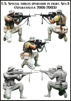 画像2: エボリューション[EM-35086]1/35　現用アメリカ特殊部隊 応戦するオペレーター(3)援護射撃 アフガニスタン2001〜2003