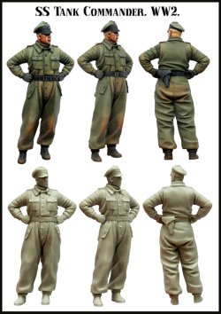 画像2: エボリューション[EM-35088]1/35　WWIIドイツ武装SS 腰に手を当てる戦車兵長