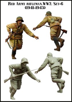 画像2: エボリューション[EM-35096]1/35　WWII戦うソビエト兵士(6)突破 1941〜43