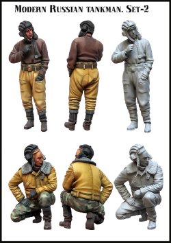 画像2: エボリューション[EM-35097]1/35　現用ロシア連邦軍 戦車の側で待機する戦車兵(2)