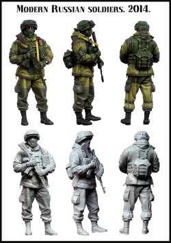 画像2: エボリューション[EM-35104]1/35　現用ロシア連邦軍兵士(3)歩哨 クリミア2014
