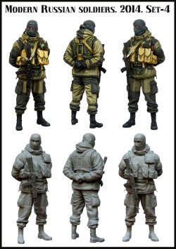 画像2: エボリューション[EM-35111]1/35　現用ロシア連邦軍兵士(4) 警備中 クリミア2014