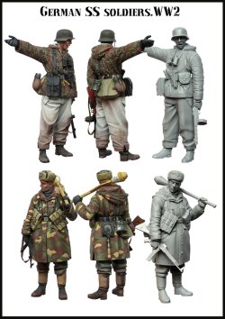 画像2: エボリューション[EM-35112]1/35　WWIIドイツ武装SS 打合せをする冬服の擲弾兵