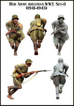 画像2: エボリューション[EM-35113]1/35　WWII戦うソビエト兵士(8)必死 1941〜43