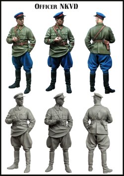 画像2: エボリューション[EM-35122]1/35　WWIIロシア赤軍 NKVD(秘密警察)将校 煙草を嗜む嫌われ者