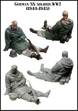 画像2: エボリューション[EM-35124]1/35　WWIIドイツ武装SS擲弾兵 雪原で小休止1944〜45