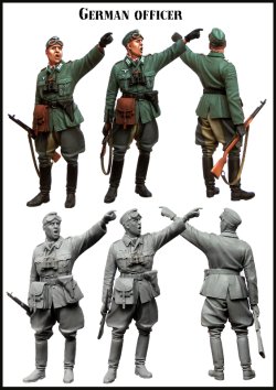 画像2: エボリューション[EM-35128]1/35　WWIIドイツ陸軍 ゴーグルを身に付けた将校