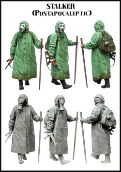 画像2: エボリューション[EM-35150]1/35　ストーカー(3)防毒マスク姿の訪問者(FPSゲームキャラクター)