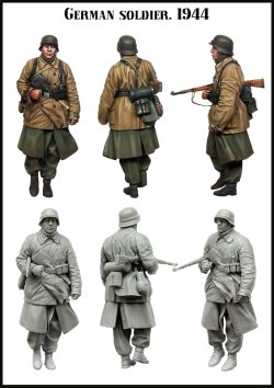 画像2: エボリューション[EM-35153]1/35　WWIIドイツ陸軍 防寒コート姿の歩兵