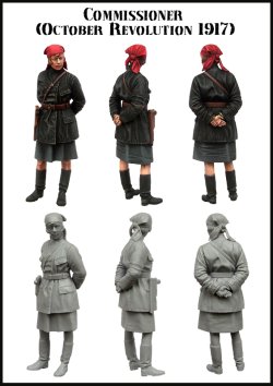 画像2: エボリューション[EM-35156]1/35　ロシア赤軍 女性政治委員 1917