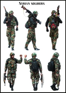 画像2: エボリューション[EM-35157]1/35　現用シリア軍 移動するシリア正規兵