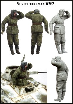 画像2: エボリューション[EM-35163]1/35　WWIIロシア赤軍 防寒着を着た戦車兵
