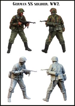 画像2: エボリューション[EM-35172]1/35　WWIIドイツ武装SS擲弾兵 応戦する下士官