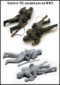画像2: エボリューション[EM-35173]1/35　WWIIドイツ武装SS擲弾兵 負傷した兵士