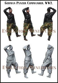 画像2: エボリューション[EM-35180]1/35　WWIIドイツ陸軍 上空警戒を行う戦車兵