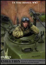 エボリューション[EM-35224]1/35 WWII アメリカ陸軍戦車長 前方を凝視する冬姿の戦車長